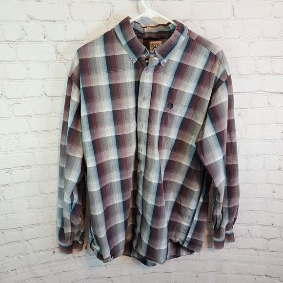 Men's Cinch longsleeve button down shirt, size Large - Picture 1 of 3